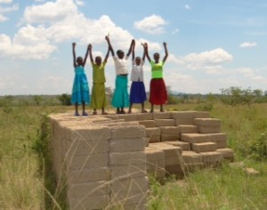 Girls from Kitenga - hoping their new girls school will open soon!